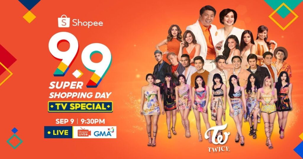 Shopee Presents an Action-Packed 9.9 Super Shopping Day TV Special with K-Pop Stars TWICE and Prizes Worth up to ₱11 Million
