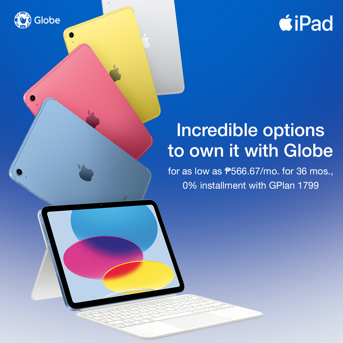 The new iPad Pro and iPad are now available at Globe | Tech G³