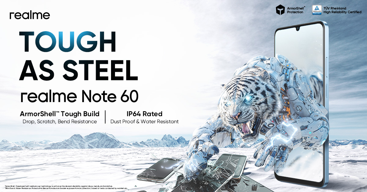 realme Note 60 proves its durability - now available for as low as P4 ...