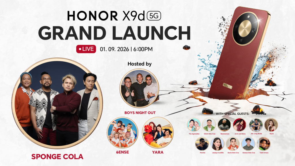 Main KV HONOR X9d 5G Grand Launch to Showcase OPM Talents Boys Night Out to Host