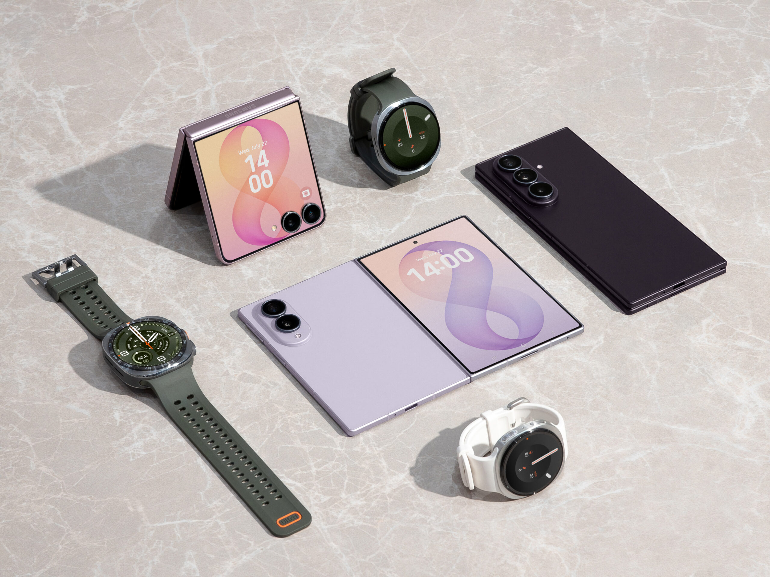 2. Galaxy Z Series with wearables scaled