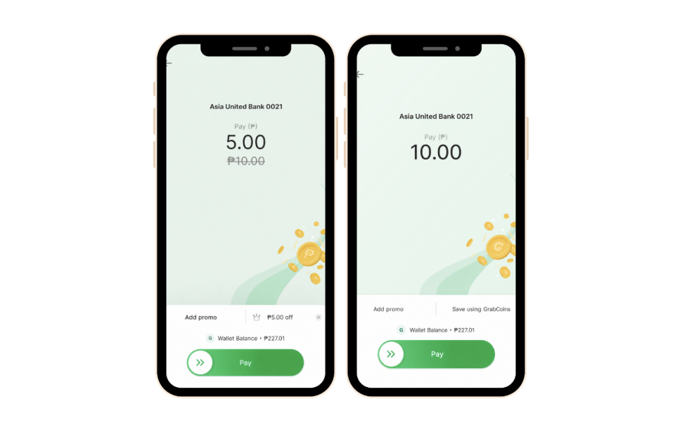 GrabCoins when paying via GrabPay QR
